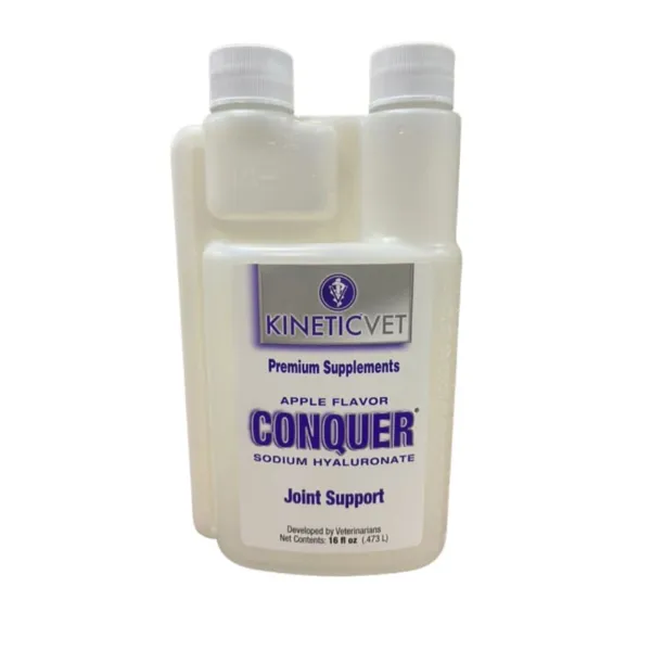 CONQUER® Líquido 473ml (Kinetic Vet) - Ácido Hialurónico para Articulaciones y Movilidad Equina