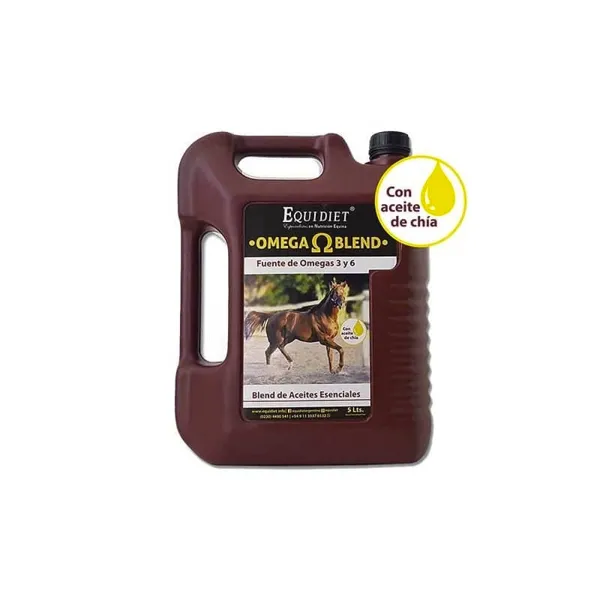 Equidiet Omega Blend 5 L – Suplemento Nutricional con Omega para Caballos