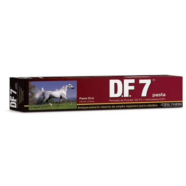 DF 7 Antiparasitario Pasta Oral 40 g – Desparasitante de Amplio Espectro para Equinos