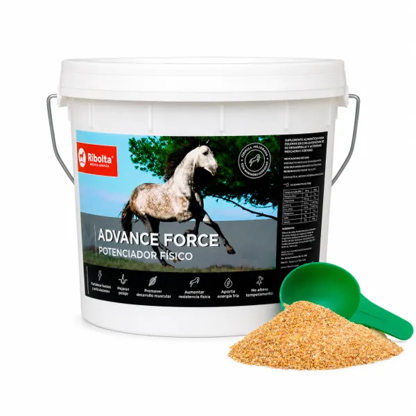 Advance force 9kg Potenciador Físico Equino | Máxima Energía Fría, Desarrollo Muscular y Brillo de Pelaje