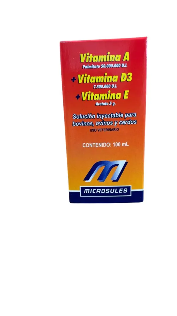Vitamina A D3 Y E Microsules 100 ml