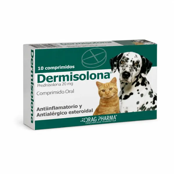 Drag Pharma Dermisolona Prednisolona 20 mg 10 Comprimidos