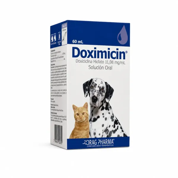 Drag Pharma Doximicin Doxiciclina 10 mg/mL Solución Oral 60 mL