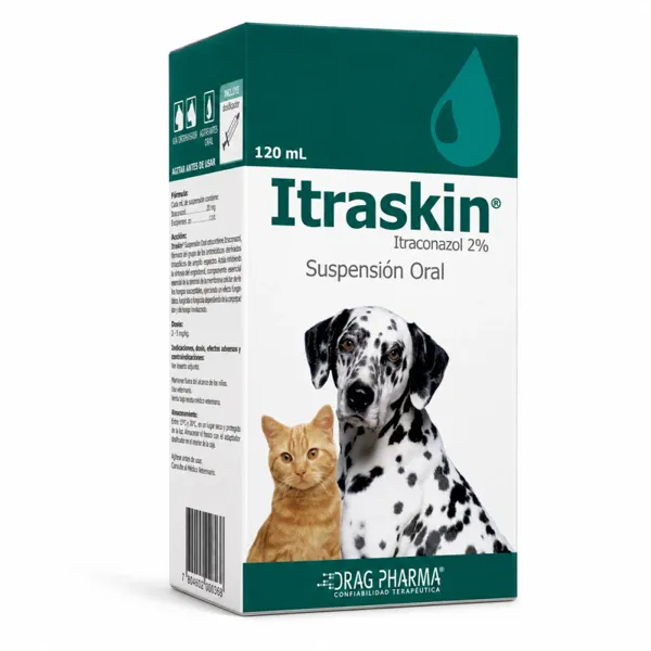 Drag Pharma Itraskin Itraconazol Suspensión Oral Frasco 120 mL
