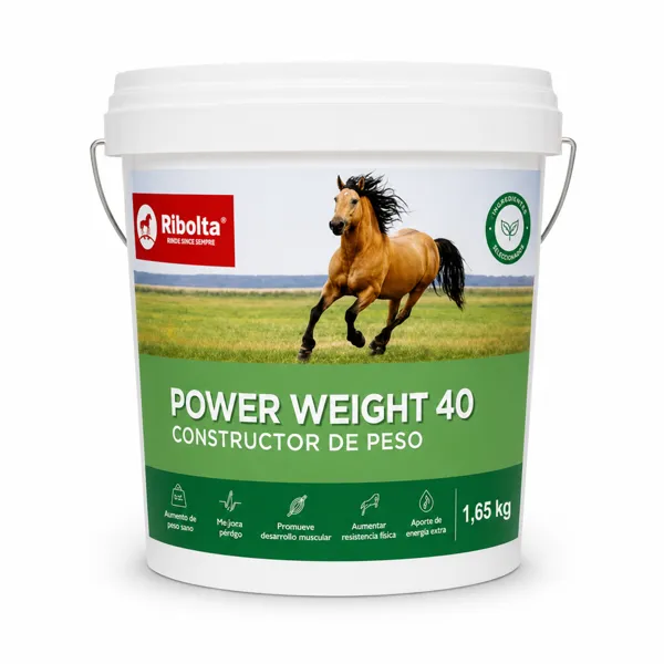 Ribolta Power Weight 40 Suplemento de 40% Grasa Equino 1,65 kg