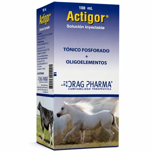 Drag Pharma Actigor Fósforo y Oligoelementos Inyectable 100 mL