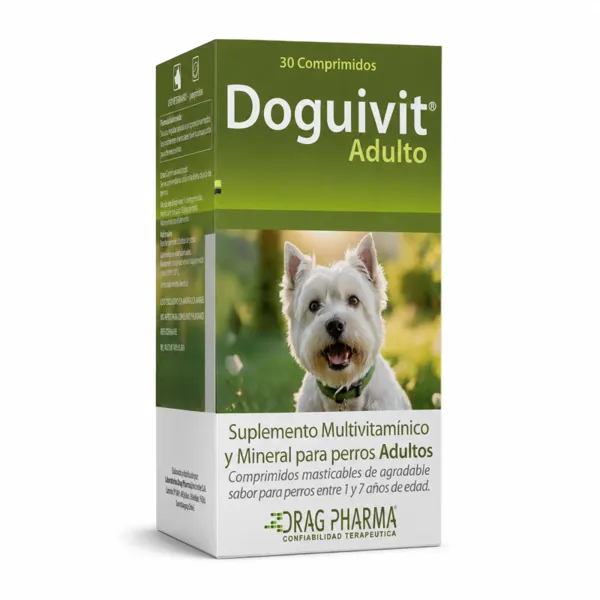 Doguivit Adulto Multivitamínico y Mineral 30 Comprimidos Perros