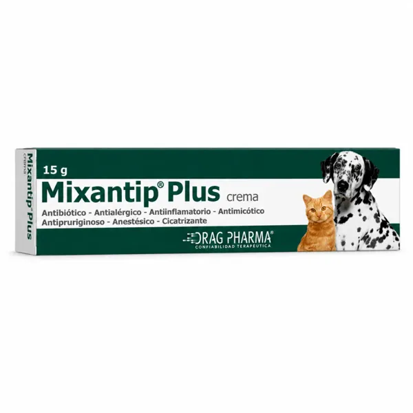 Drag Pharma Mixantip Plus Crema Dermatológica Perros y Gatos 15 g