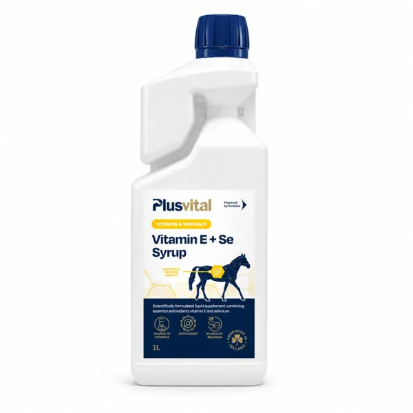 Plusvital Vitamin E and Selenium Jarabe Antioxidante Equino 1 L