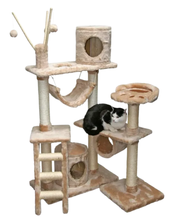 Rascador Torre Arbol Gatos Michis Juguete Kerbl