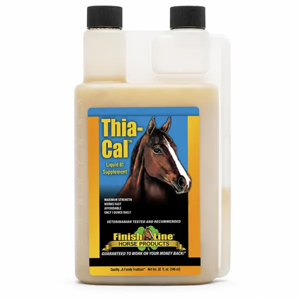 Finish Line Thia Cal Tiamina y Magnesio Líquido Equino 946 mL